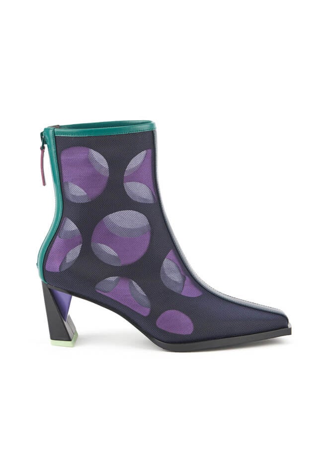 UNITED NUDE Zink Mesh Boot Mid, Women, Midnight  - Image 1