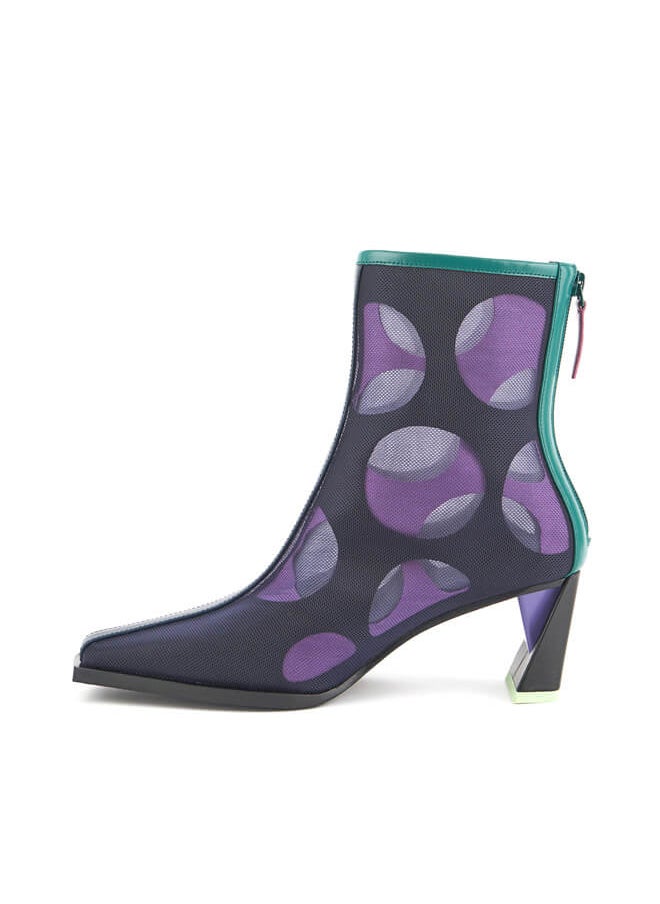 UNITED NUDE Zink Mesh Boot Mid, Women, Midnight  - Image 3