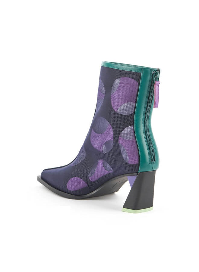UNITED NUDE Zink Mesh Boot Mid, Women, Midnight  - Image 4