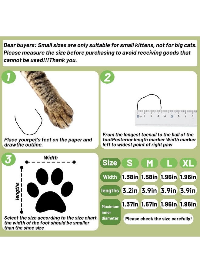 Esamploe Esamploe 4 PCS Cat Mittens to Prevent Scratching,Mesh Breathable Cat Shoes,Adjustable Cats Anti Scratch Gloves,Suitable for Cats When Bathing and Nail Trimming (Black, L) - Image 3