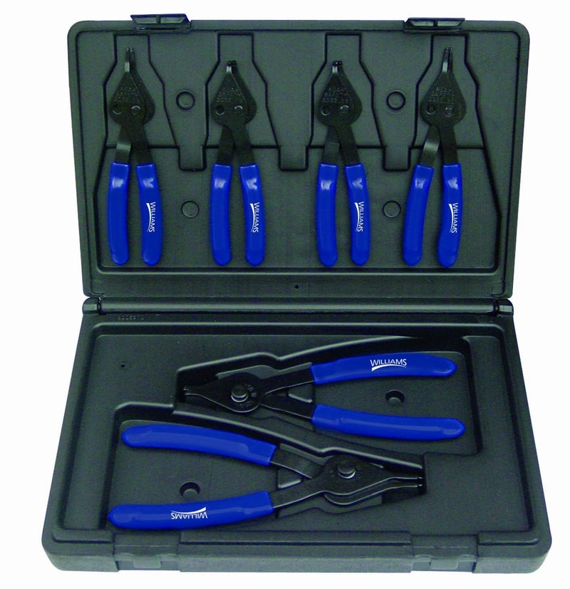 Williams PL1606 6Piece Combination Internal and External Snap Ring Pliers Set