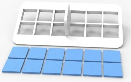 Hobs Square Pattern Multiple Sugar Dough Cutter Kopat 12 Sections