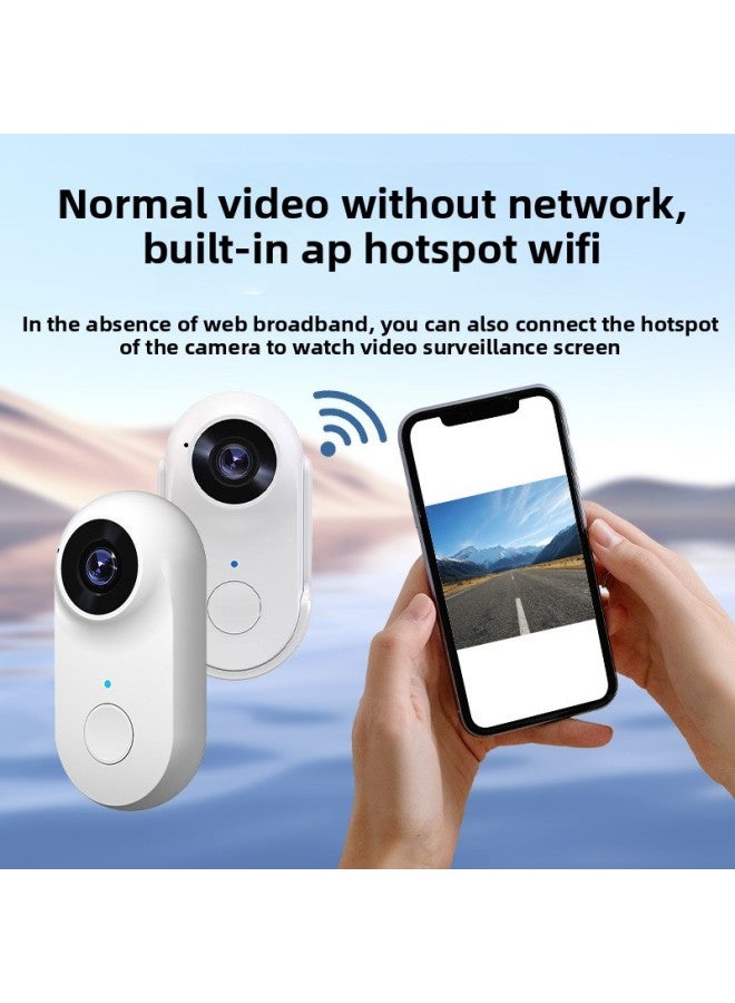 WIFI Thumb Camera HD Motion Recorder Motion Camera Motorcycle Riding Car Recorder Pet Camera-Color:128g Memory Card - Image 5