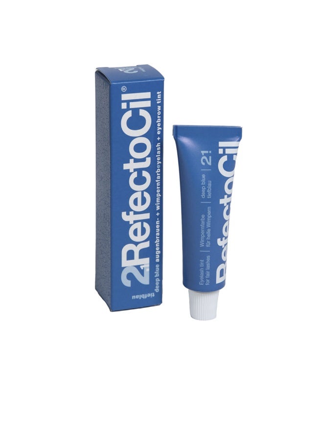 Refectocil Eyelash And Eyebrow Tint Color 2.1 Deep Blue 15ml - Image 1