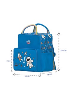 Doodle Kiddo Space Lunch Bag Backpack for Kids | Insulated & Durable | Perfect for School & Travel  - Image 2