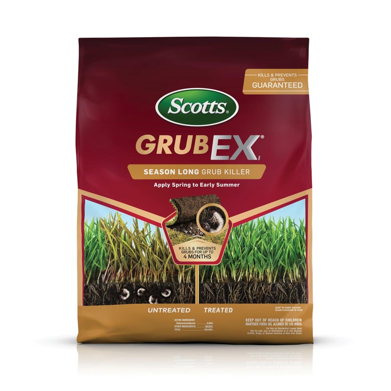 Scotts GrubEx1 Season Long Grub Killer, Protects Lawns Up to 4 Months, 5,000 sq. ft., 14.35 lbs. - Image 1