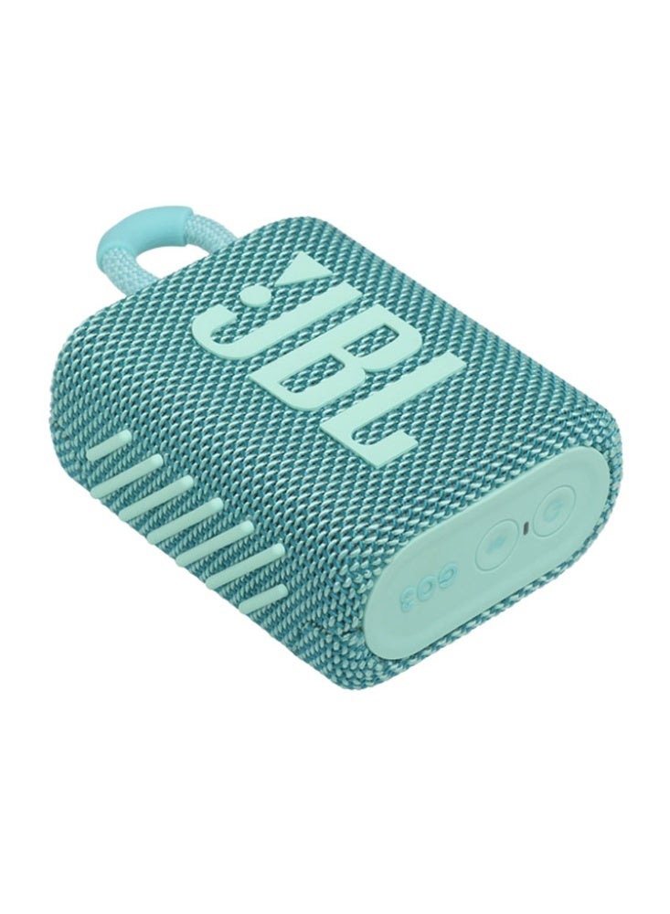 جي بي إل مكبر صوت بلوتوث محمول GO 3 باللون الأزرق المخضر - Image 4