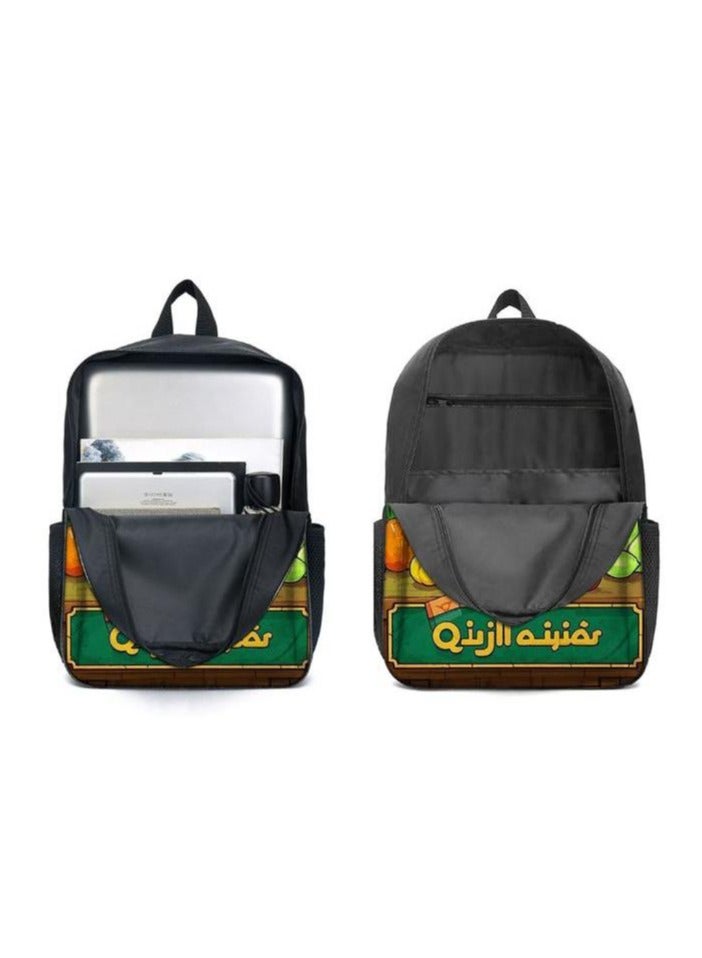 Cartoon three-piece schoolbag with front pocket - 641  - Image 4