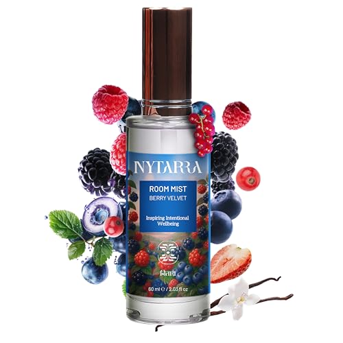 Nytarra Room Mist Spray Berry Velvet | No Alcohol, No Parabens, No Toxins, Vegan | Room Air Freshener, Fragrance for Living Room, Washroom, Bedroom, Home, Office | Vanilla and Mixed Berries - Image 1