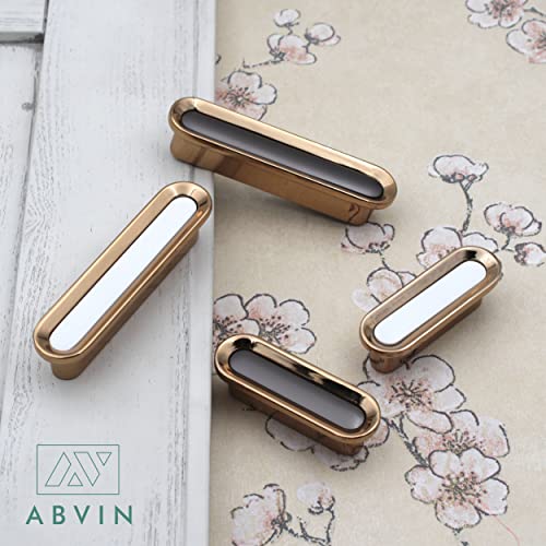 ABVIN Grey Golden Drawer Knobs Unique Cabinet Pulls, Beautiful Drawer Decorative Dresser Drawer ABVIN009-1 Pcs (Small) - Image 5