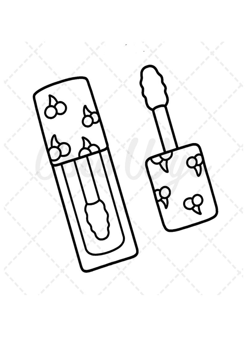 مستحضرات التجميل المتوهجة: كتاب تلوين للكبار والصغار، 52 صفحة مرسومة يدويًا، 8.5 × 8.5 بوصة، تصميمات جريئة وسهلة، بسيطة وكبيرة للاسترخاء، تتضمن مستحضرات تجميل، ومكياج، ومنتجات للعناية بالبشرة (تلوين جريء وسهل) - Image 3