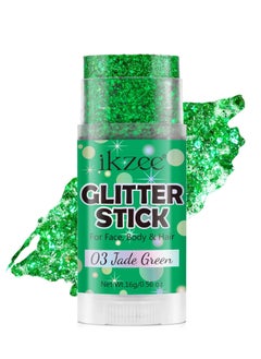IKZEE Body Glitter Gel Stick for Women & Girls Easy to Apply & Remove Festival Glitter Liquid Eyeshadow Mermaid Sequins Chunky Glitter Gel Cosmetic for Body Face Hair Nails Makeup No.03  - Image 1