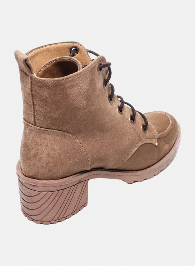 Glitter Women Half-Boots - Light Brown - Image 4