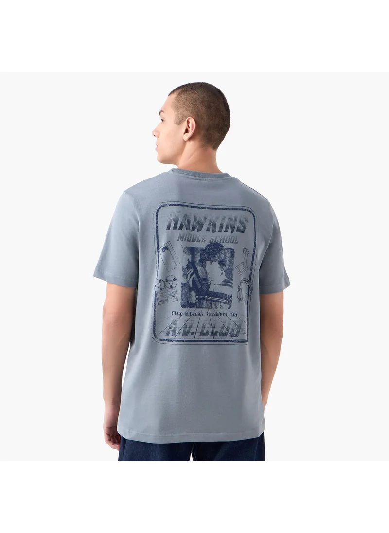 فاف Hawkins Middle School Print T-shirt