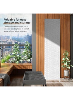 MOMENT Foldable Movable Stretch Room Divider, [200 X 180Cm] Fully Hand-Woven Entrance Partition, Suitable For Office, Bedroom, Living Room, Hotel Room Wall  - Image 5
