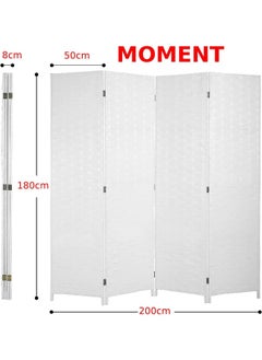 MOMENT Foldable Movable Stretch Room Divider, [200 X 180Cm] Fully Hand-Woven Entrance Partition, Suitable For Office, Bedroom, Living Room, Hotel Room Wall  - Image 2