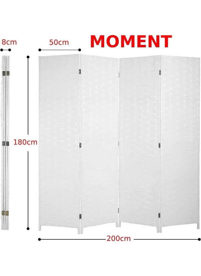 MOMENT - Foldable Movable Stretch Room Divider, [200 X 180Cm] Fully Hand-Woven Entrance Partition, Suitable For Office, Bedroom, Living Room, Hotel Room Wall - Image 1