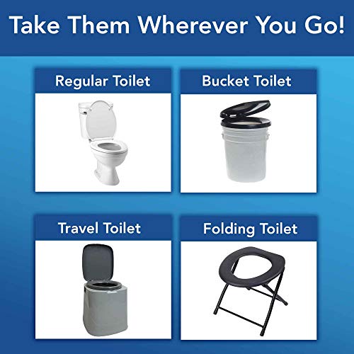 CareBag Cleanis CareBag Anti-Odor Toilet Bowl Liners with Absorbent Pad – Leak-Resistant, Universal Fit for Indoor/Outdoor Toilets – Odor-Eliminating – Converts Toilet to Dry Use, 20 Count - Image 4