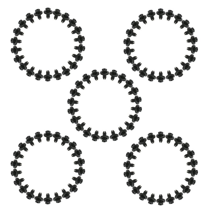 Nylon Fastener Rivet Clips Push Type Retainer Rivet Retainer Trim 6mm Hole Size 100 Pcs - Image 3