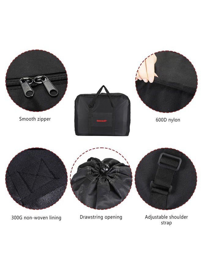 CamGo 20 Inch Folding Bike Bag - Waterproof Bicycle Travel Case Outdoors Bike Transport Bag for Cars Train Air Travel (Black, 20 inch) - Image 5