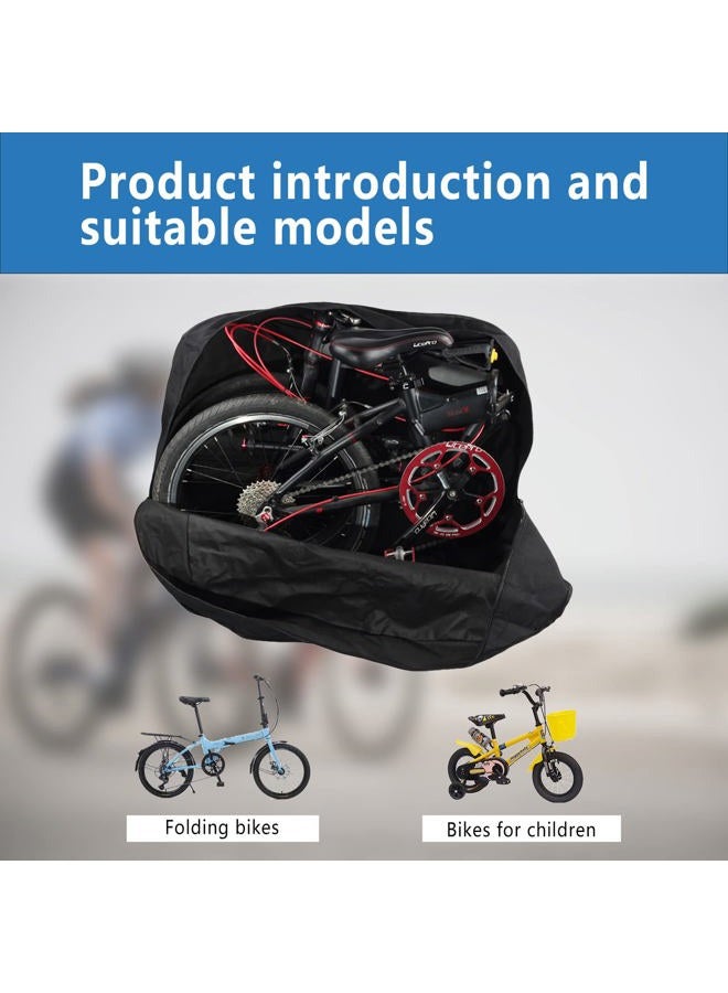 CamGo 20 Inch Folding Bike Bag - Waterproof Bicycle Travel Case Outdoors Bike Transport Bag for Cars Train Air Travel (Black, 20 inch) - Image 4