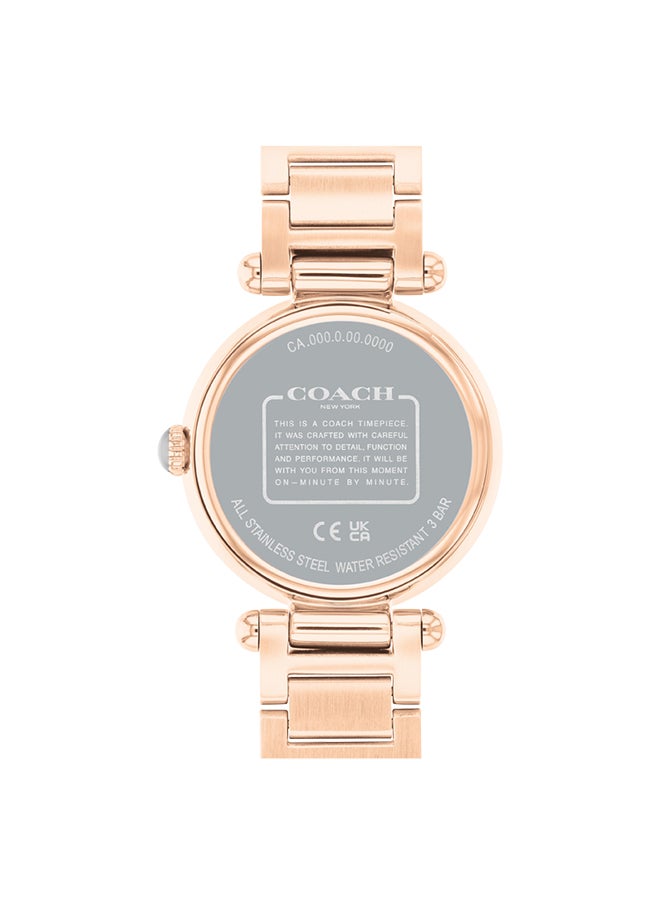 COACH - Women's Analog Round Shape Stainless Steel Wrist Watch 14504184 - 34 Mm - Image 1