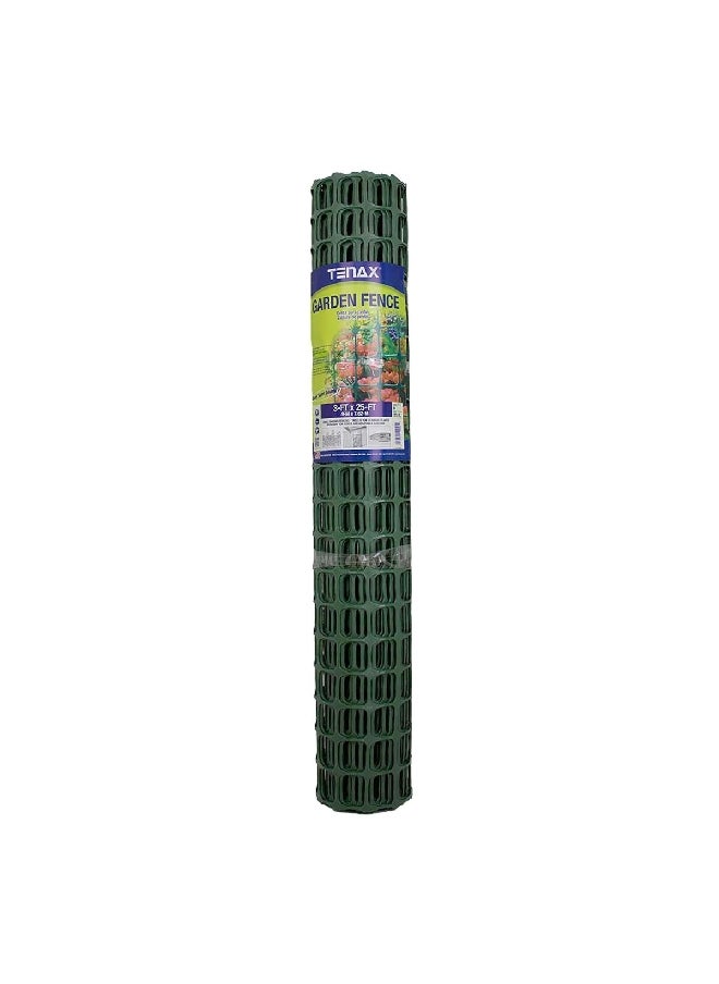 Tenax Weather-Resistant Sturdy Polypropylene Garden Fence Green 25 x 3 ft 2A140091  - Image 3