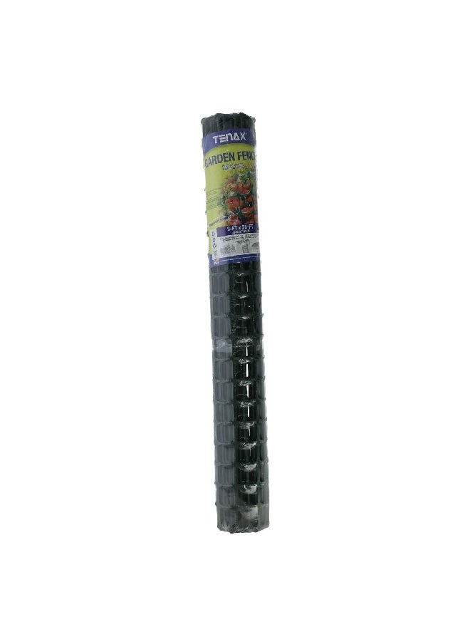 Tenax Weather-Resistant Sturdy Polypropylene Garden Fence Green 25 x 3 ft 2A140091  - Image 1