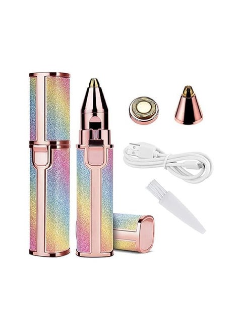 2 in 1 Rechargeable Women's Facial and Eyebrow Hair Remover, Painless Hair Removal Device