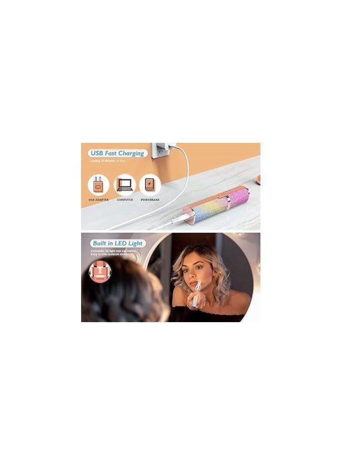 جهاز ازالة شعر الوجه و الحواجب  للنساء 2 في 1 قابل لاعادة الشحن، جهاز ازالة الشعر بدون الم - Image 5