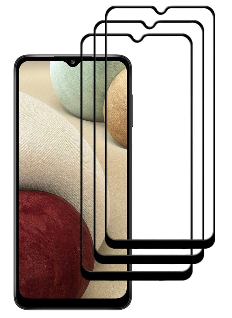 ACLIX 3 Pieces Antistatic ESD Dustproof Premium Quality High Definition Tempered Glass Screen Protector Designed For Samsung Galaxy A12 - Image 1