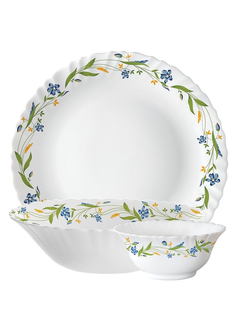 British Chef 10 Pieces Opalware Dinner Set | Microwave & Dishwasher Safe | Cripper Dinnerware set with 4-Piece Dinner Plate, 2-Piece Side Plate, 2-Piece Soup Bowl, 2-Piece Spoons-White  - Image 4