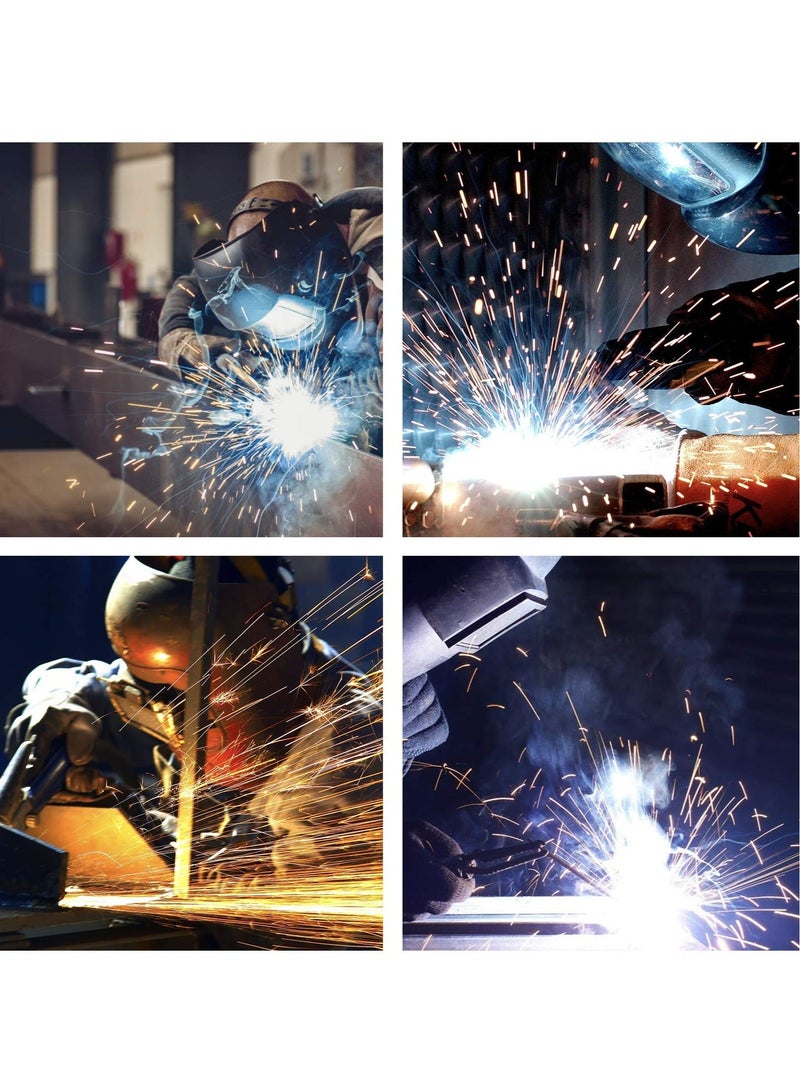 Welding Goggles Auto Darkening Auto Welding Glasses Welding Mask Solar Auto Darkening Welder Eyes Glasses Welding Helmet Glasses with Elastic Strap for Protecting Eyes  - Image 4