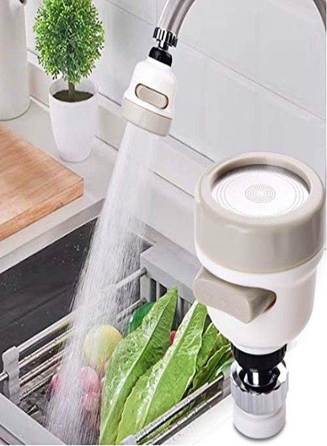 KitchenFest® Flexible Kitchen Tap Head Movable Sink Faucet 360° Rotatable ABS Sprayer Removable Anti-Splash Adjustable Filter Nozzle Swivel Water Saving Aerator 3 Modes Kitchen tap - Image 1