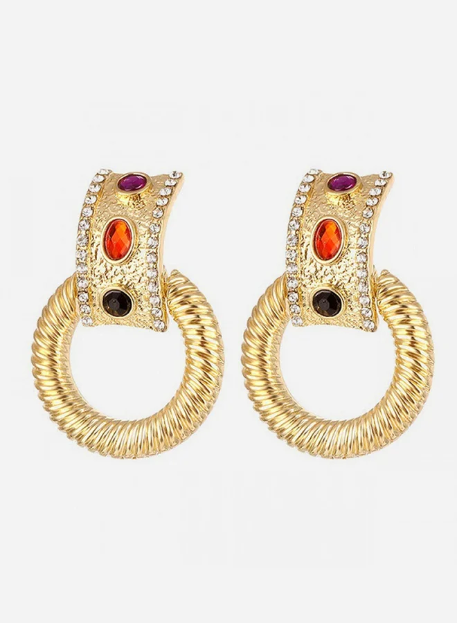 Take Two Embellished Rhinestone Earrings