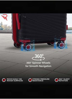 Reflection PP Luggage, Lightweight Hardshell, Expandable with 4 Spinner Wheels and TSA Lock (28-Inch, Black) - pzsku/ZB53AF0CF9D130880BCF9Z/45/_/1714965932/de60e77a-fb4a-4a92-afcf-8274605c3166