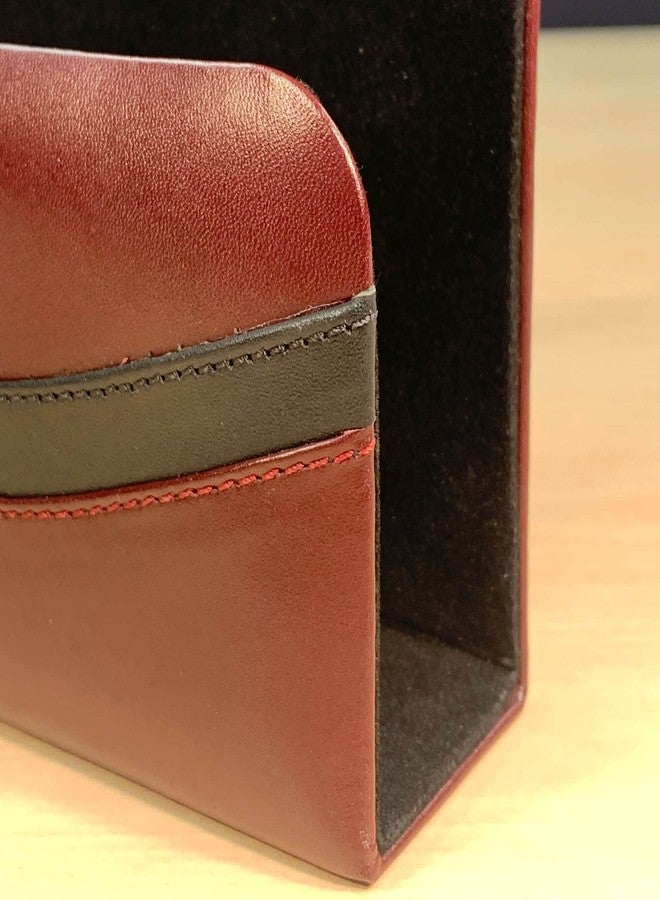 Dacasso Burgundy Leather Letter Holder - Image 5