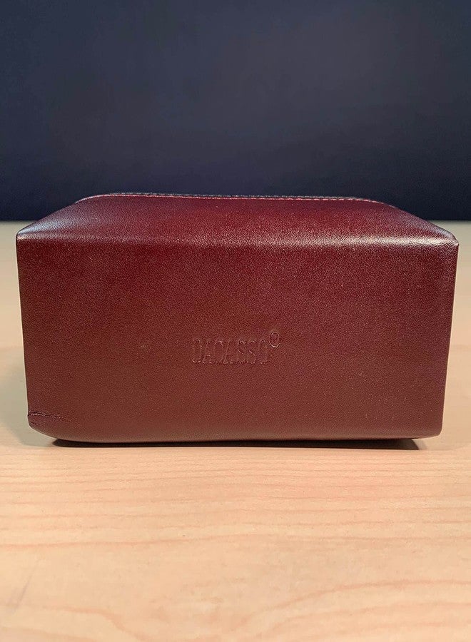 Dacasso Burgundy Leather Letter Holder - Image 4