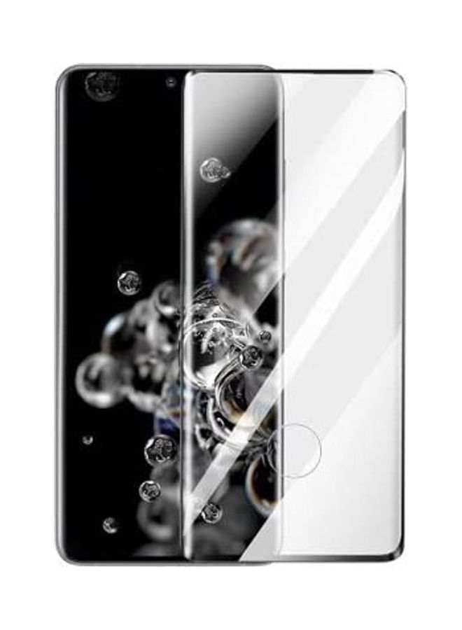 ICS Tempered Glass Screen Protector For Samsung Galaxy S20 Ultra/S20 Ultra 5G Clear/Black - Image 1