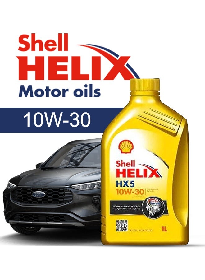 Shell Engine Oil – For FORD Escape  2024 - 2013, 6 Liter,  10w30 Shell - With Engine Oil Filter - 2013 2014 2015 2016 2017 2018 2019 2020 2021 2022 2023 2024