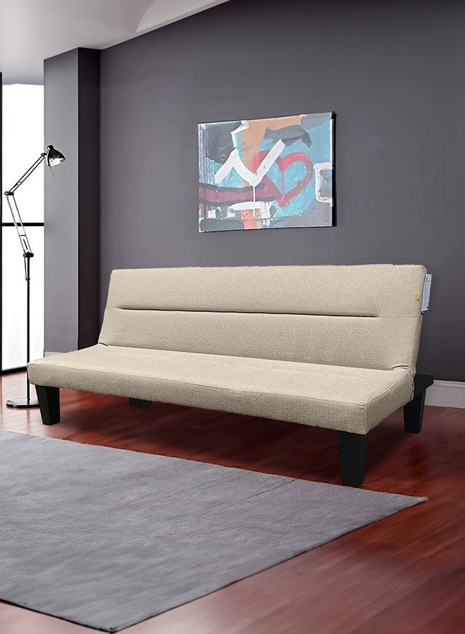 إن - هاوس أسيل | أريكه سرير 2 في 1 من الكتان  28x182x108 cm- بيج فاتح - Image 1