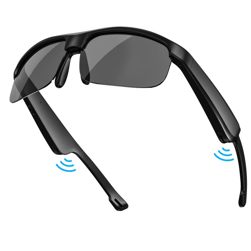 LVTEL Smart Glasses, Polarized Bluetooth Sunglasses, Built-in Mic & Speakers, Voice Assistant, UV Protection Audio Sun Glass - Image 1