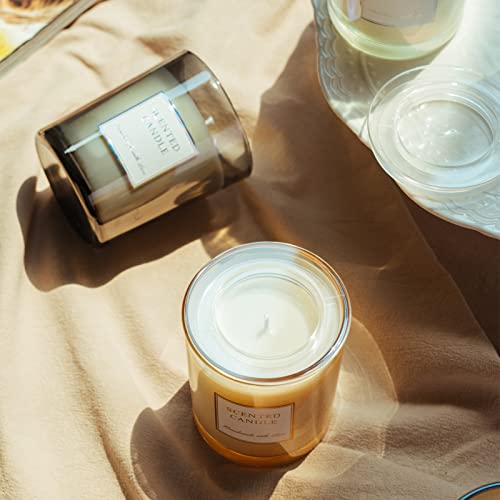 CandMak Candle Jars, 20 Pack 6 OZ Glass Empty Candle Vessels Containers Jars Bulk with Clear Lids for Making Candles (Luxury Champagne) - Image 3