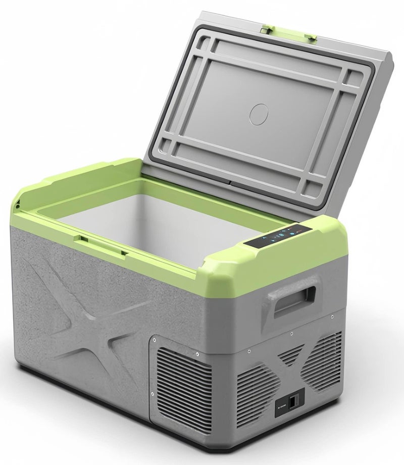 البيكول ثلاجة سيارة محمولة Alpicool X40 سعة 40 لتر، تعمل بتيار 12/24 فولت DC و110–240 فولت AC، تبريد عميق حتى –20 درجة مئوية، مثالية للتخييم والسفر والمنزل - Image 1