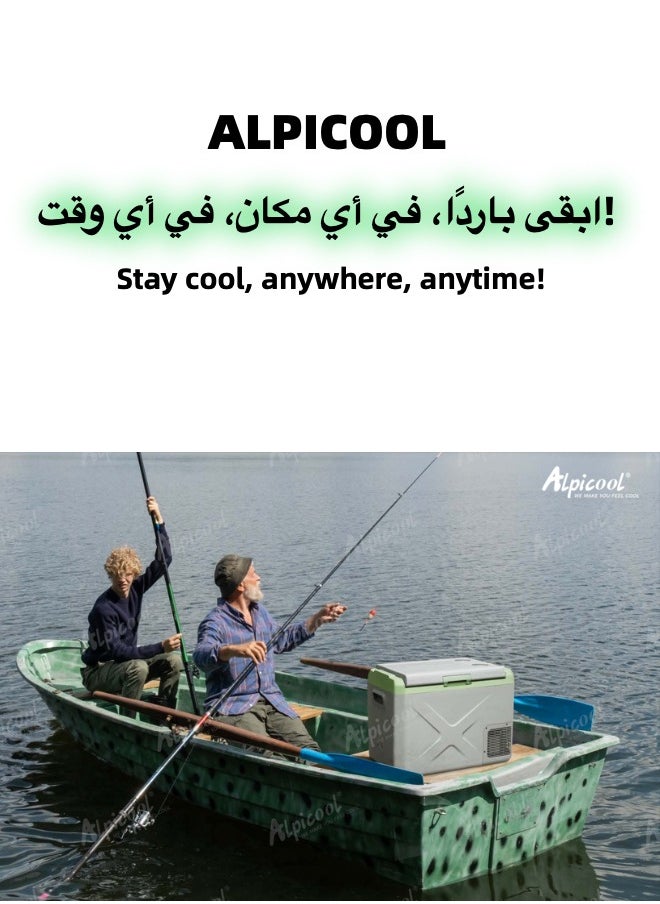 Alpicool - X40 40L Portable Car Fridge Freezer， 40L,  Camping Accessories, -20°C Cooling Power! Keep Food Fresh, Enjoy Ice Drinks Anywhere，Essential for Camping, RV Trips and Cozy Home Life - Image 1