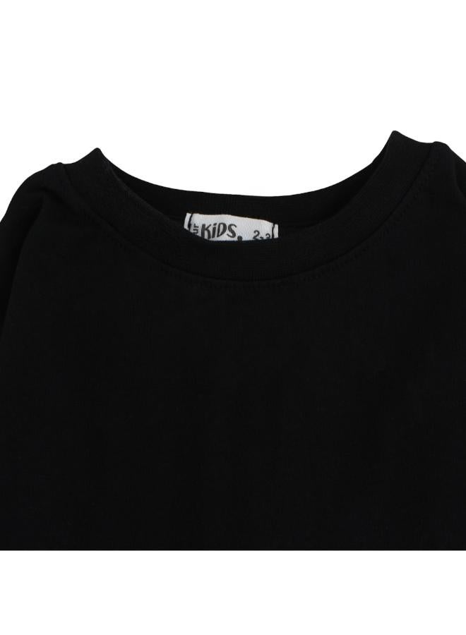 Ourkids Unisex Cotton T-Shirt – Black - Image 3