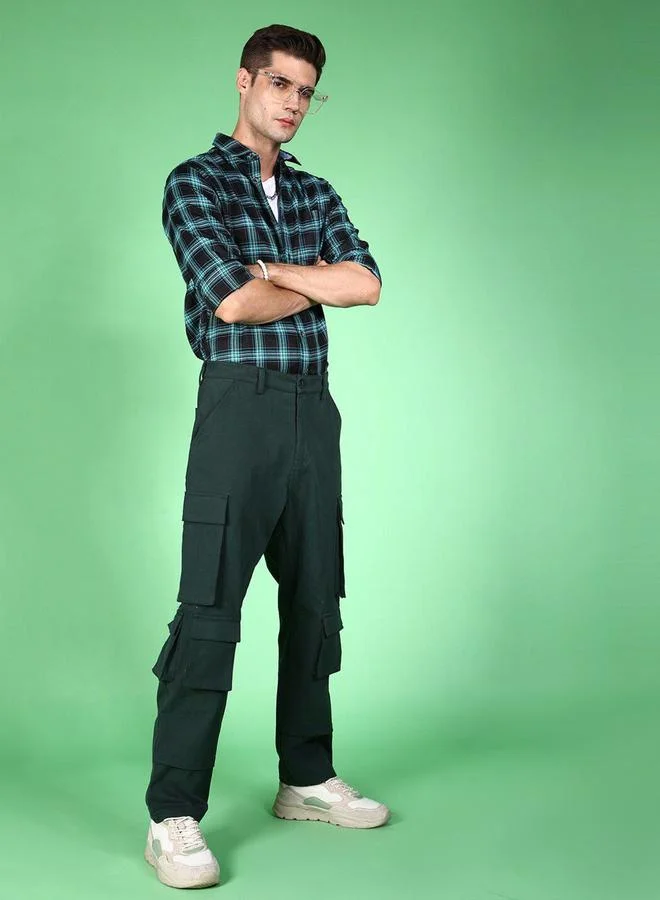 Take Two  Men Regular Fit Checkered Casual Shirt By HardSoda for Men | Best Price UAE