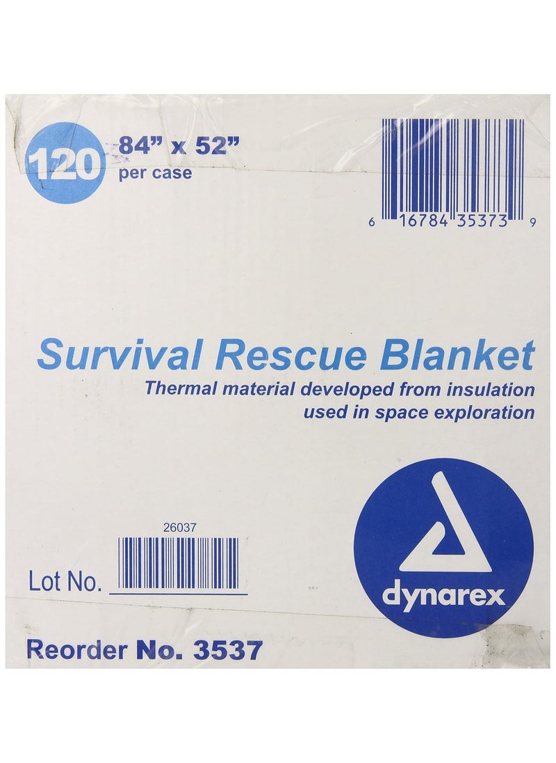 Dynarex Dynarex Survival Rescue Blanket 120 Count 84 Inch x 52 Inch  - Image 2