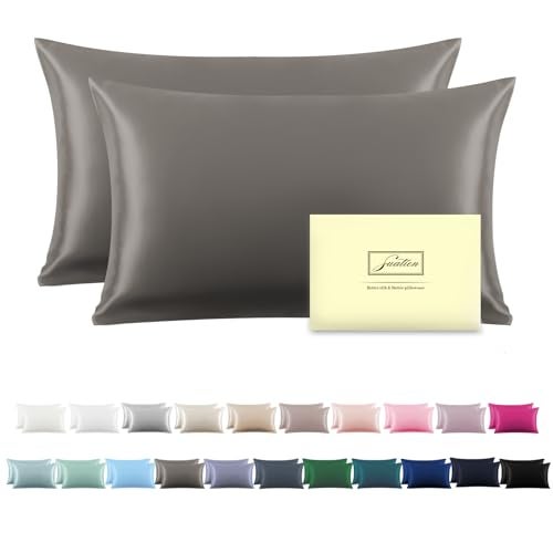 Silk Pillowcase for Hair and SkinSoftBreathable and Sliky 100 Silk Pillowcases King Set of 2Both Sides Natural Mulberry Silk Pillow Cases with Hidden ZipperKing Size 20X 362pcs