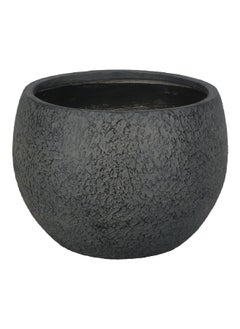 serene UV-Resistant Round Mud Finish Clay Flower Pot Grey 30.5 x 41.5 x 41.5 cm WXP1148B 
